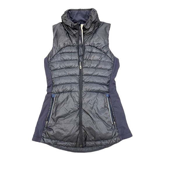 Lululemon Jackets & Blazers - Lululemon Down For‎ A Run Vest II in Navy Blue Size 4